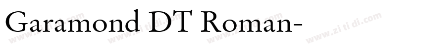 Garamond DT Roman字体转换